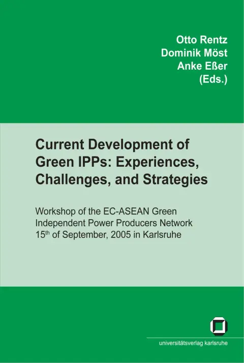 Cover of Current development of green IPPs