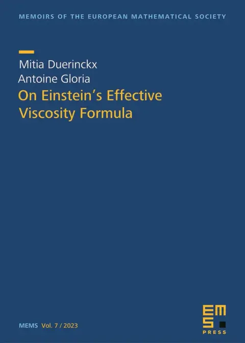 Cover of On Einstein's Effective Viscosity Formula