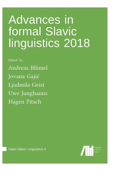 Cover of Advances in formal Slavic linguistics 2018