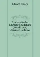 Cover of Systematische Lautlehre Bullokars Vokal
