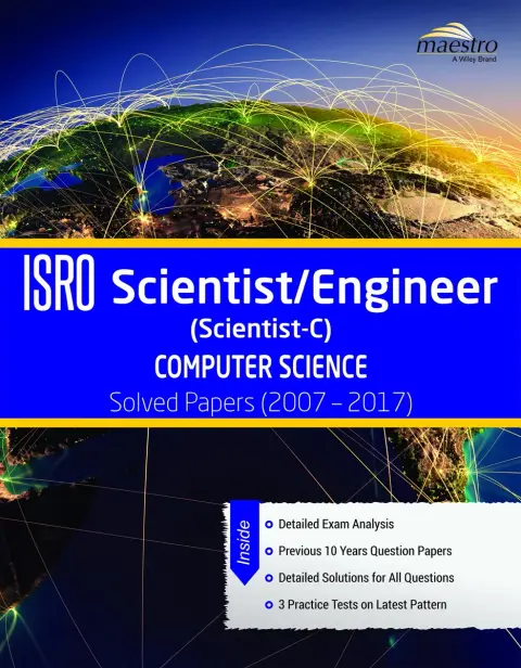 Cover of Wiley's ISRO Scientist / Engineer (Scientist - C) Computer Science Solved Papers
