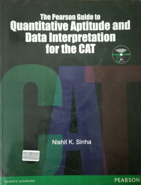 Cover of The Pearson Guide to Quantitative Aptitude and Data Interpretation for the CAT