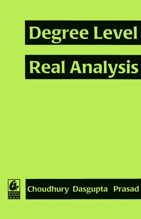 Cover of Degree Level Real Analysis