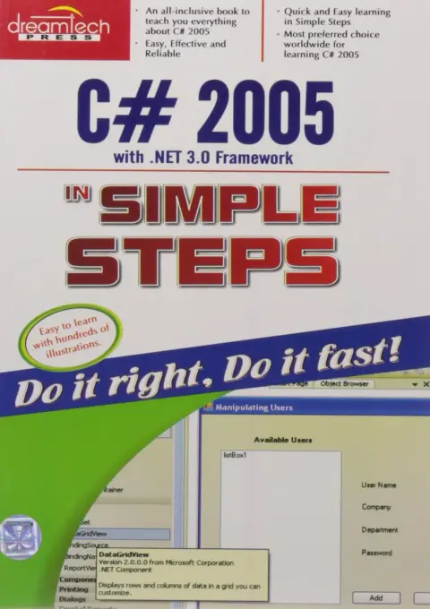 Cover of C# 2005 in Simple Steps
