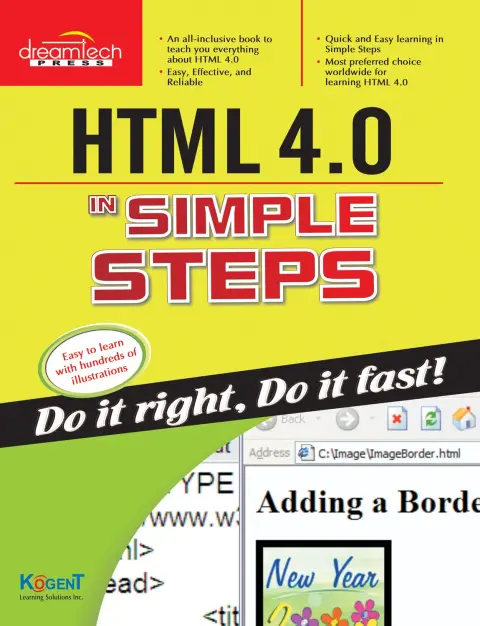 Cover of HTML 4. 0 in Simple Steps