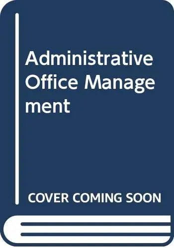 Cover of Administrative Office Management