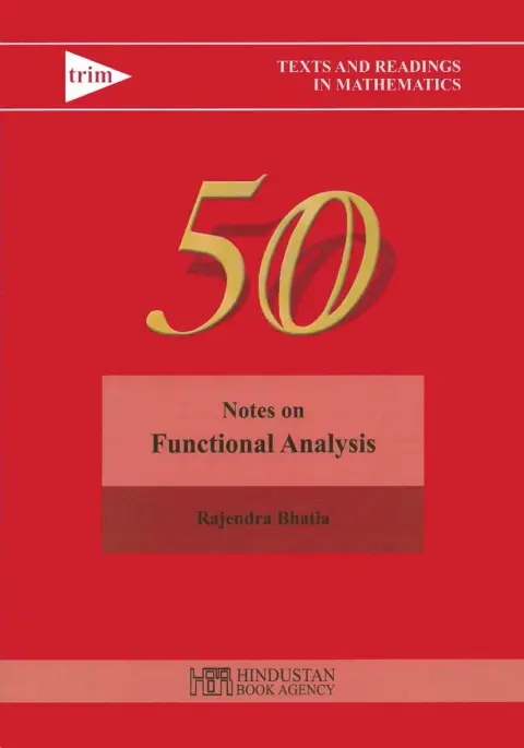 Cover of Notes on Functional Analysis