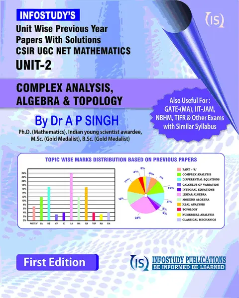 Cover of Unit-wise Previous Year Papers with Solutions CSIR UGC NET MATHEMATICS UNIT-2