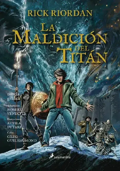 Cover of La Maldición del Titán. Novela Gráfica / The Titan's Curse