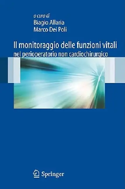 Cover of Il monitoraggio delle funzioni vitali nel perioperatorio non cardiochirurgico