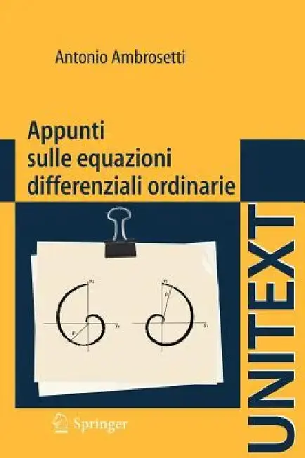 Cover of Appunti Sulle Equazioni Differenziali Ordinarie