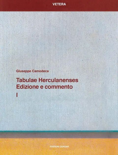 Cover of Tabulae Herculanenses, I
