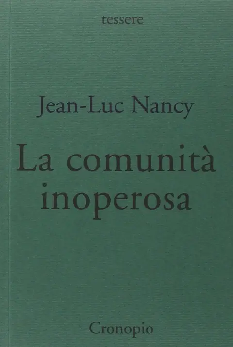 Cover of La comunità inoperosa