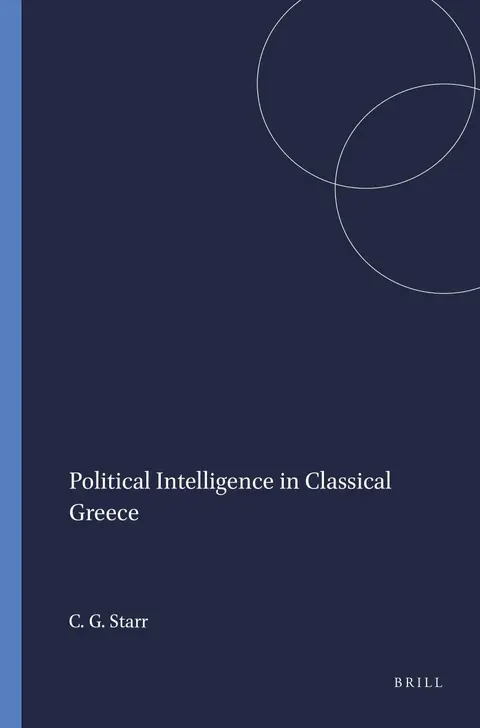 Cover of Political Intelligence in Classical Greece