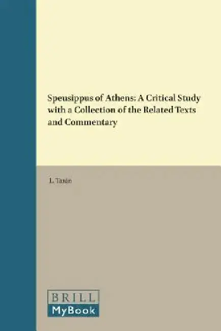 Cover of Speusippus of Athens