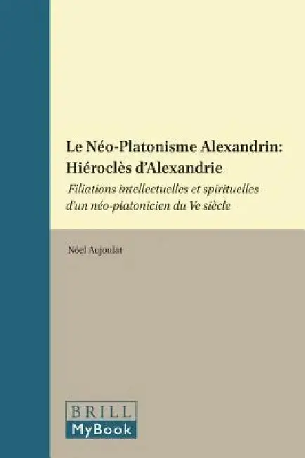 Cover of Le Néo-Platonisme Alexandrin