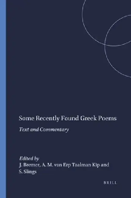 Cover of Some Recently Found Greek Poems