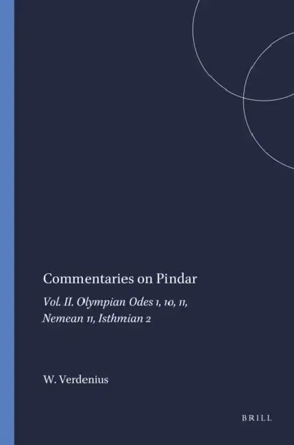 Cover of Commentaries on Pindar