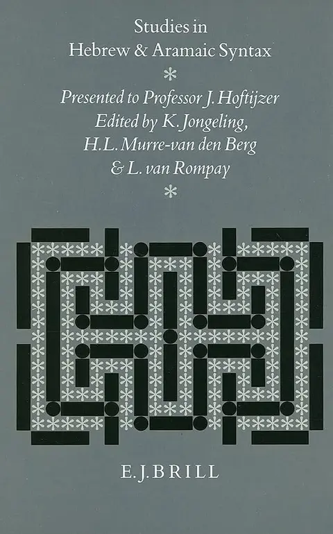 Cover of Studies in Hebrew and Aramaic Syntax