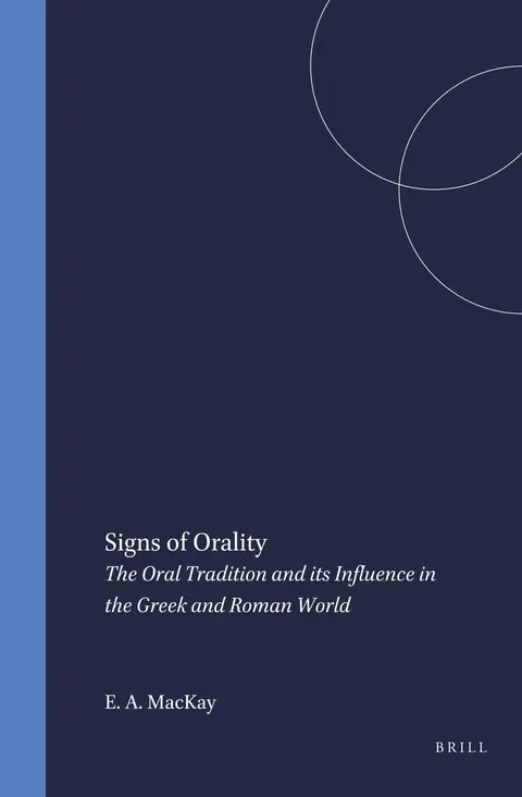 Cover of Signs of Orality
