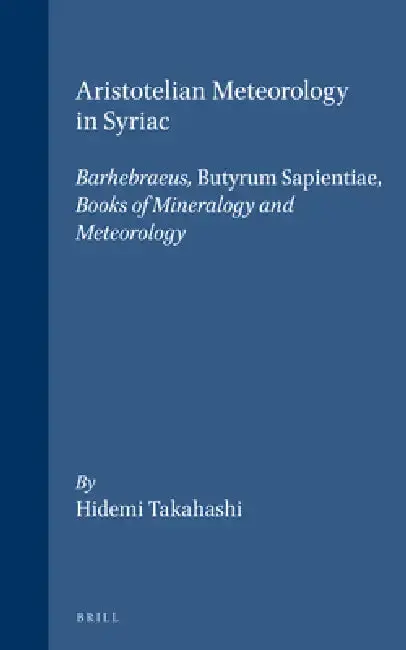 Cover of Aristotelian Meteorology in Syriac