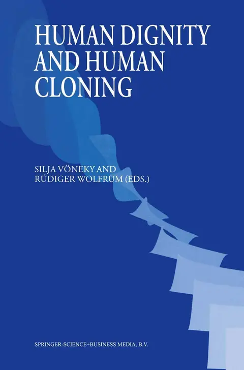 Cover of Human Dignity and Human Cloning
