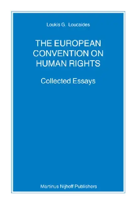 Cover of The European Convention on Human Rights