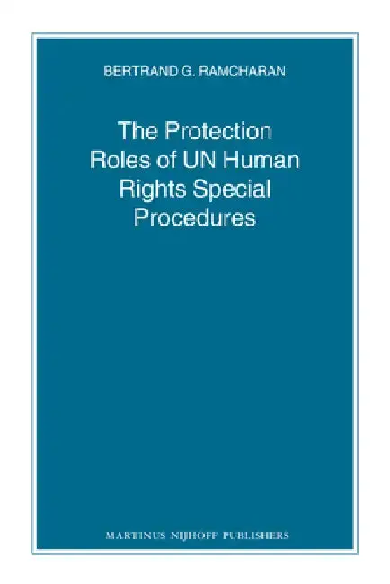Cover of The Protection Roles of UN Human Rights Special Procedures