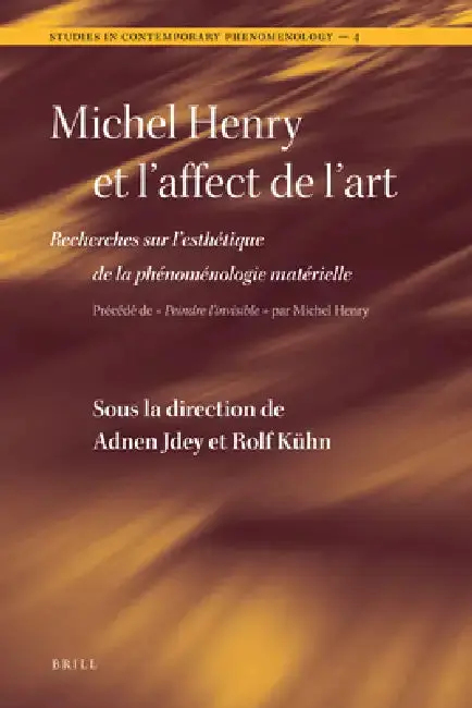 Cover of Michel Henry Et l'Affect de l'Art