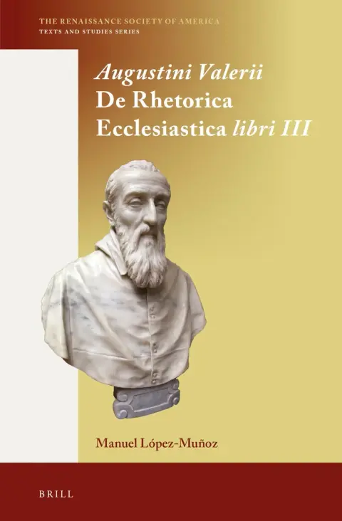 Cover of Augustini Valerii De Rhetorica Ecclesiastica Libri III