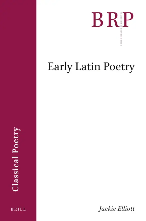 Cover of Early Latin Poetry