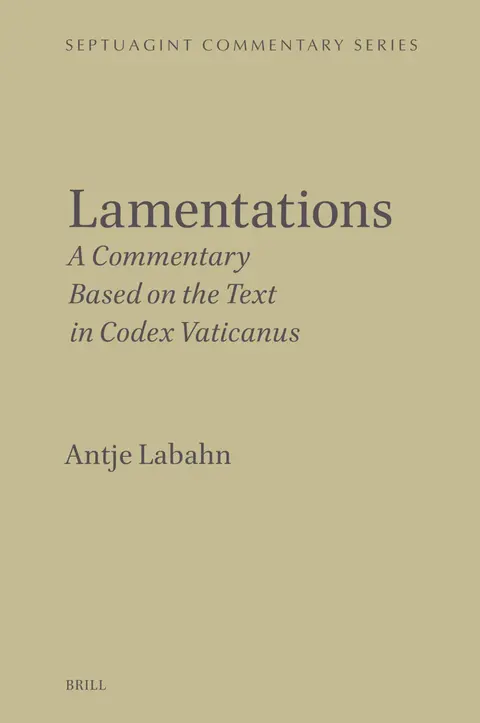 Cover of Lamentations