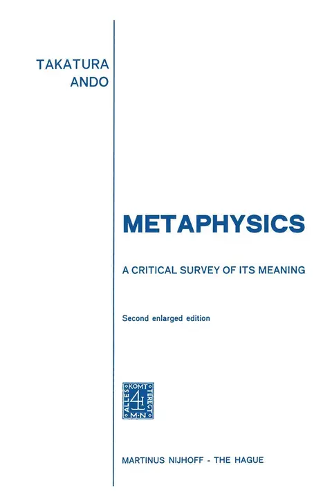 Cover of Metaphysics