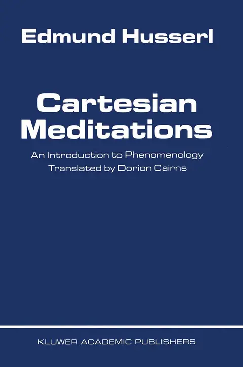 Cover of Cartesian Meditations