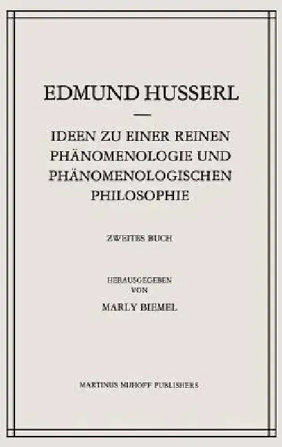Cover of Ideen Zu Einer Reinen Phänomenologie Und Phänomenologischen Philosophie