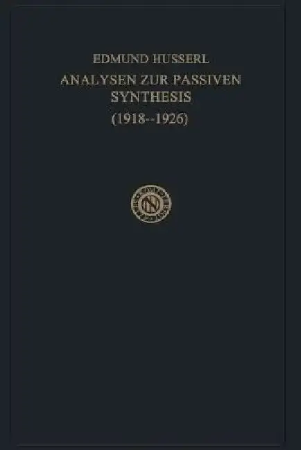 Cover of Analysen Zur Passiven Synthesis