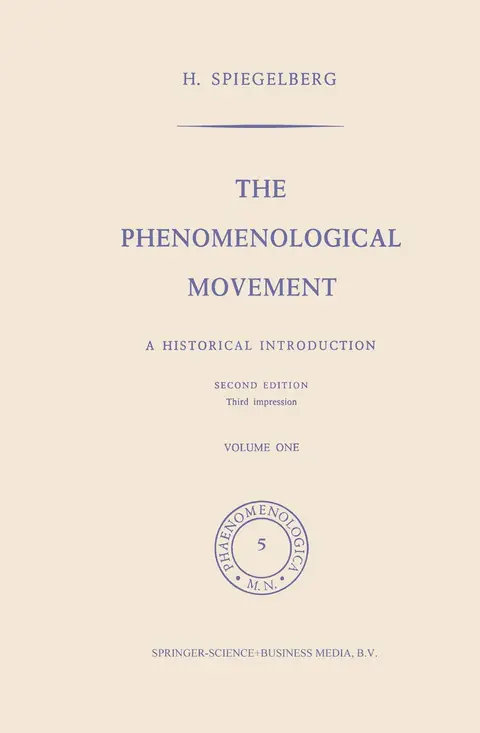 Cover of The Phenomenological Movement