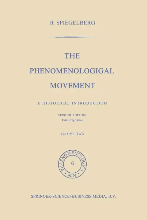 Cover of The Phenomenological Movement