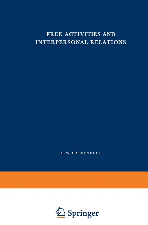 Cover of Free Activities and Interpersonal Relations