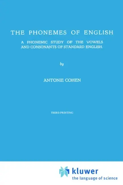 Cover of The Phonemes of English