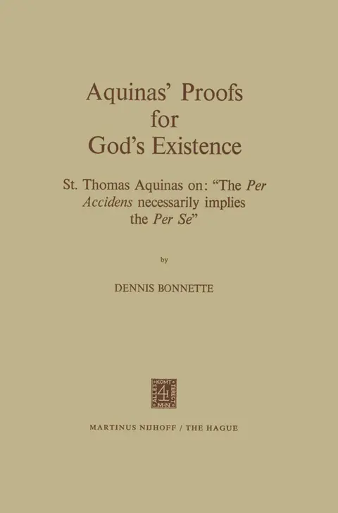 Cover of Aquinas' Proofs for God's Existence