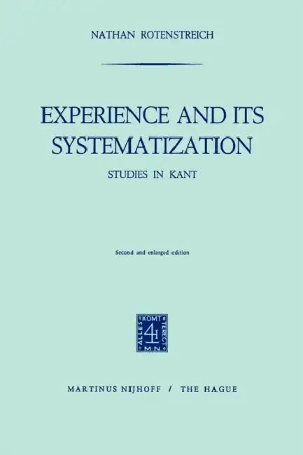 Cover of Experience and Its Systematization