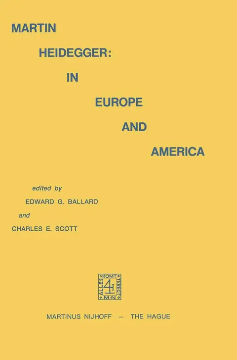 Cover of Martin Heidegger