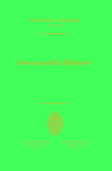 Cover of Dewey and his Influence