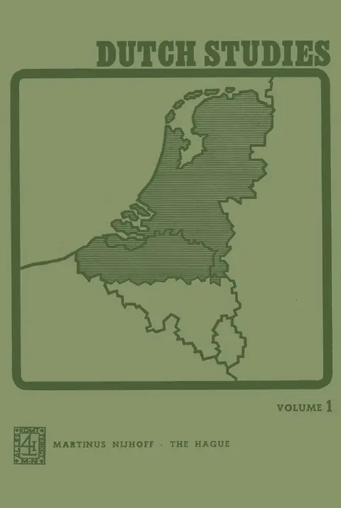 Cover of Dutch Studies