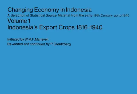 Cover of Indonesia's Export Crops (1819-1940)