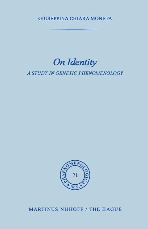 Cover of On Identity