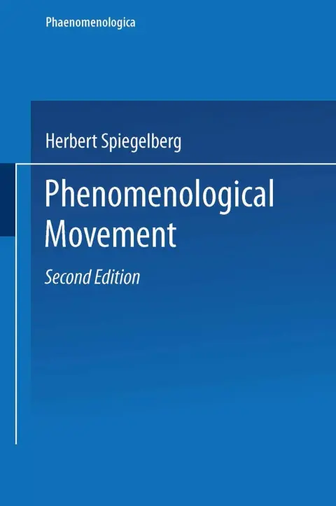 Cover of Phenomenological Movement