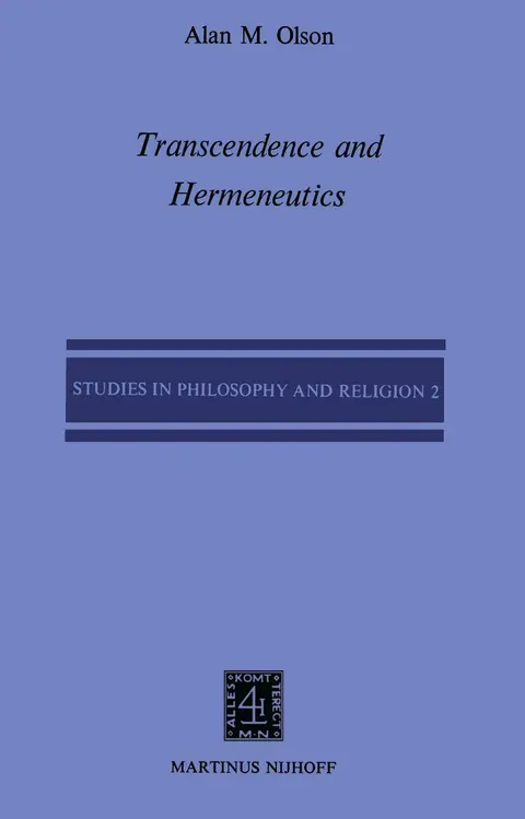 Cover of Transcendence and Hermeneutics