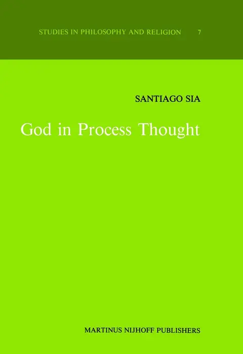 Cover of God in Process Thought